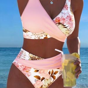 Floral Pink Bikini Set